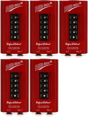 Hughes & Kettner Red Box 5 DI and Speaker Simulator (5-pack) Value Bundle