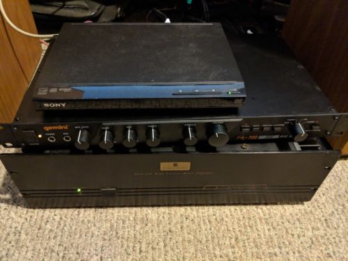 GEMINI STEREO PREAMPLIFIER MODEL PA-700 DJ SOUND RACK EQUIPMENT Free S&H