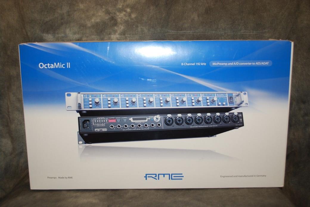 RME OctaMic II 8 Channel Mic Pre Preamplifier NEW Sealed Microphone Dealer
