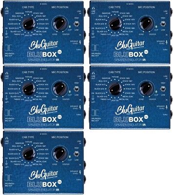 BluGuitar BluBOX Impulse Response Speaker Emulator (5-pack) Value Bundle