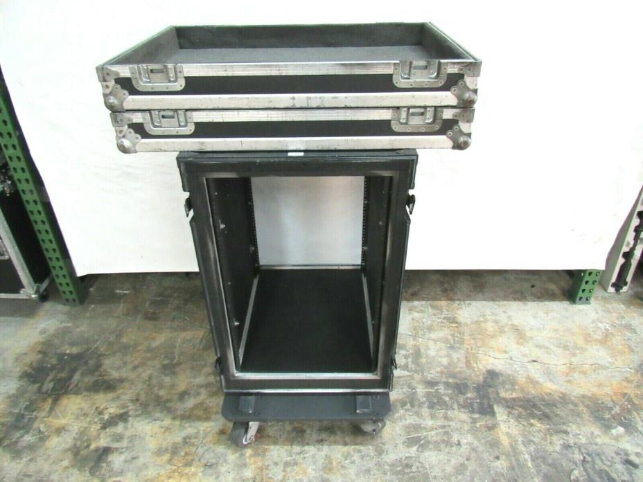 VIKING CASES 17 SPACE /17U AMP RACK SHOCK PROOF RD CASE #1069 (ONE)