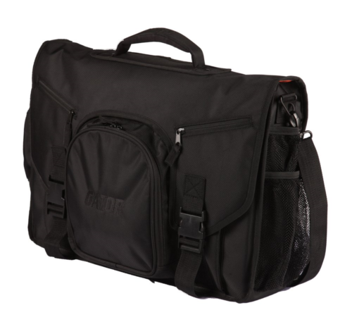 Gator Cases Club Series DJ Controller Messenger Bag with Bright Orange Interior;