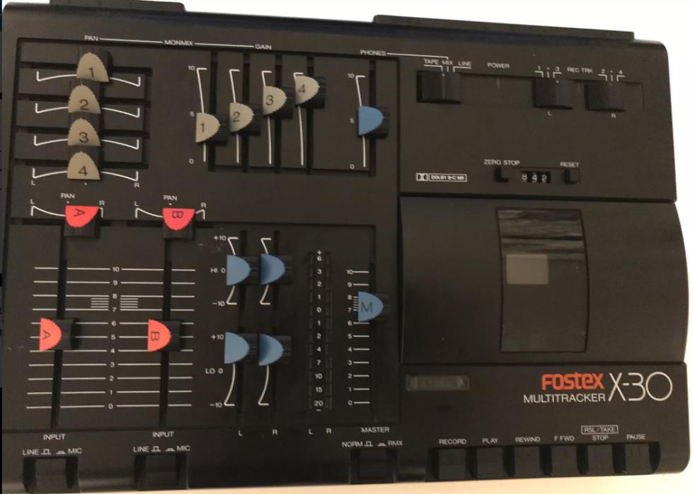 Fostex X-30 multitracker cassette tape player only tape out working 80's