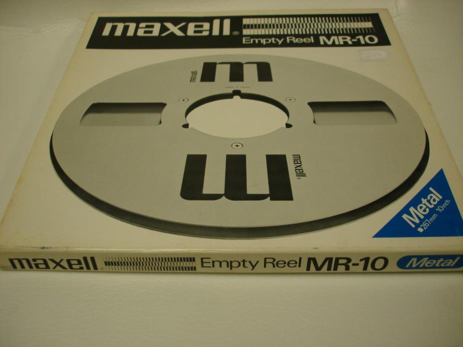 MAXELL MR-10 INCH METAL TAKE UP REEL for 1/4 INCH TAPE