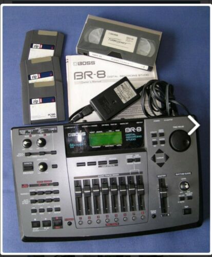 Boss BR-8 Digital Recording Studio with AC Adapter and Extras