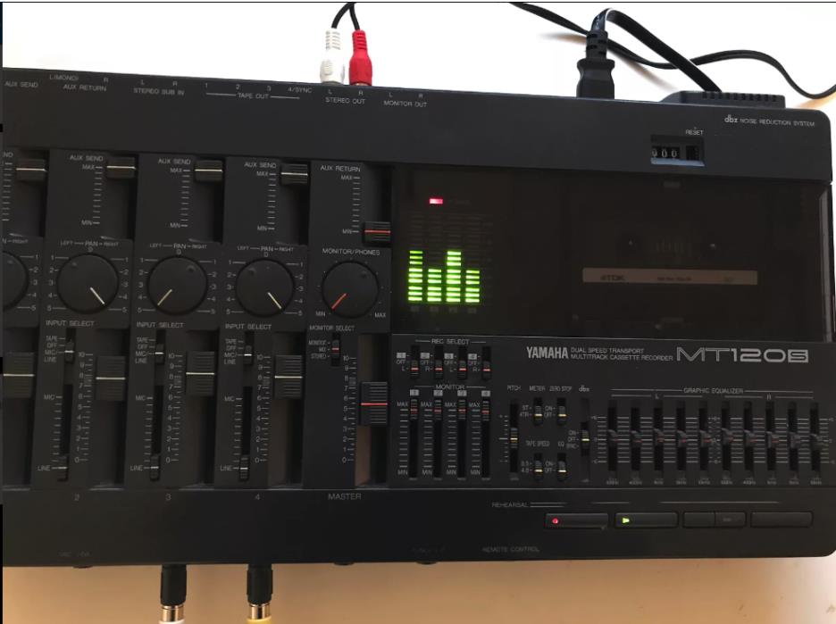 Yamaha MT120s multitrack cassette tape recorder working 80's