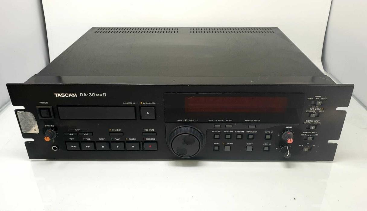 Tascam DA 30 MK II Vintage Professional Digital Audio Tape Recorder