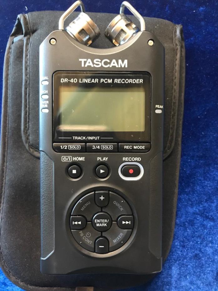 TASCAM DR-40 Linear PCM 4-Track Handheld Portable Audio Recorder