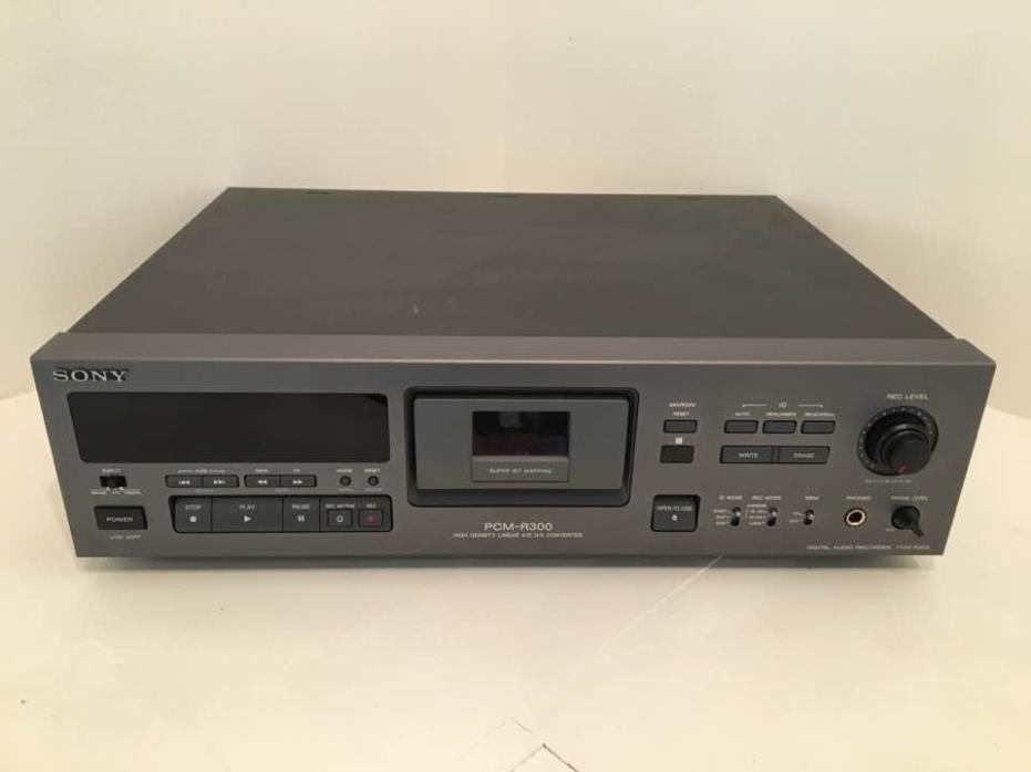 Sony PCM-R300 High Density Linear DAT A/D D/A Recorder & Converter - Tested