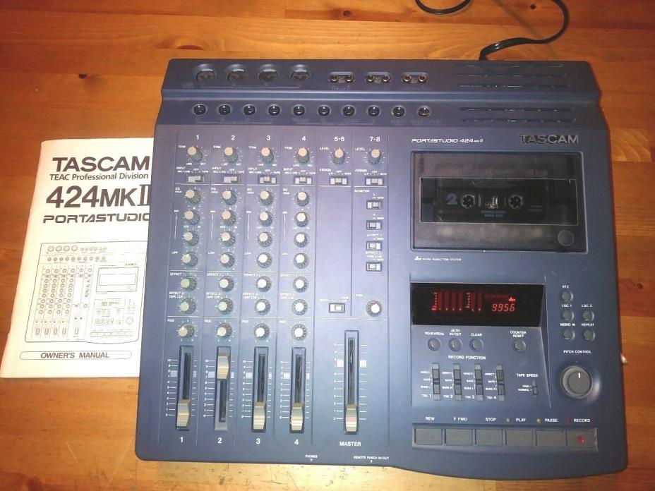 Tascam 424MKII Tape Recorder with Manual, Please Read listing!