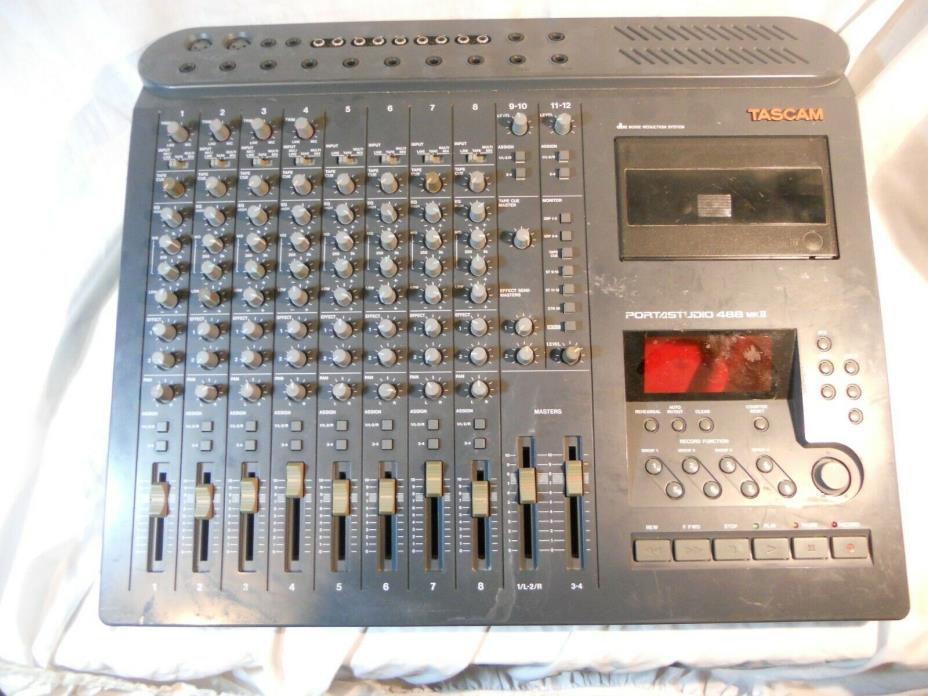 TASCAM 488 MKII Vintage 8 track Portastudio Upper Mixer Case AS IS No returns