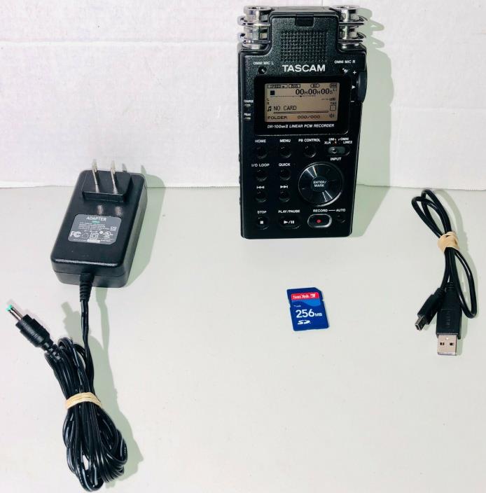 TASCAM DR-100MKII - Professional Style Linear PCM Recorder w/ Lithium Battery