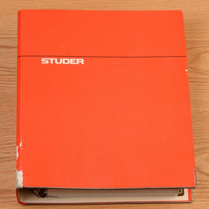 STUDER A80 Mk II Manual