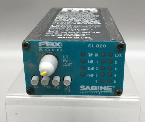 Sabine FBX Solo Feedback Controller Model SL-820 / no power supply - As Is - G21