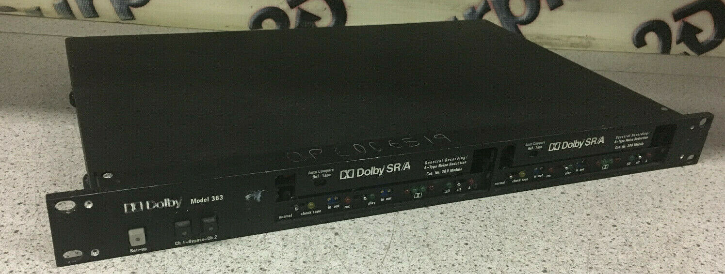 Dolby U.K. 363 2-Channel SR/A  Type Processor Noise Reduction Unit w/ 300 module