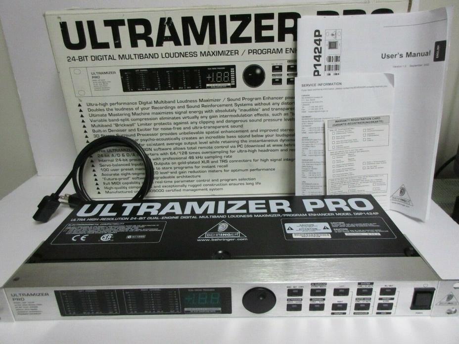 Behringer DSP1424P Ultramizer Pro Digital Multiband Loudness Maximizer/Processor
