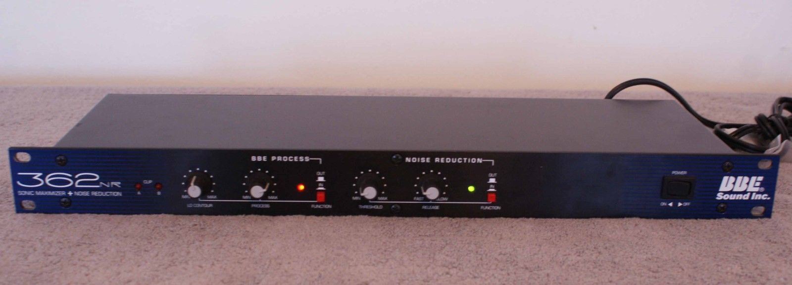 BBE 362NR Sonic Maximizer & Noise Reduction Gate 2 Channel  Rack Mount -Made USA