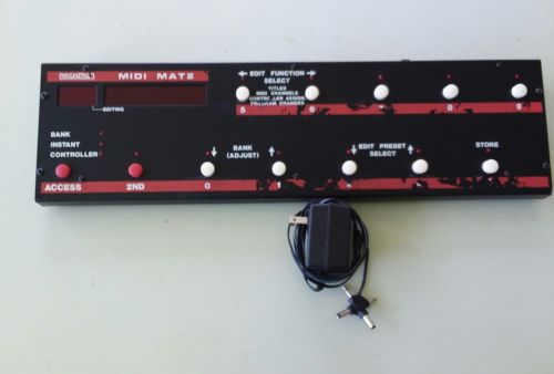ROCKTRON MIDIMATE UNIVERSAL MIDI CONTROLLER &POWER SUPPLY IN WORKING CONDITION