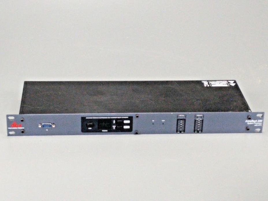 DBX 220I System Processor with Advanced Feedback Suppression - Free Shipping