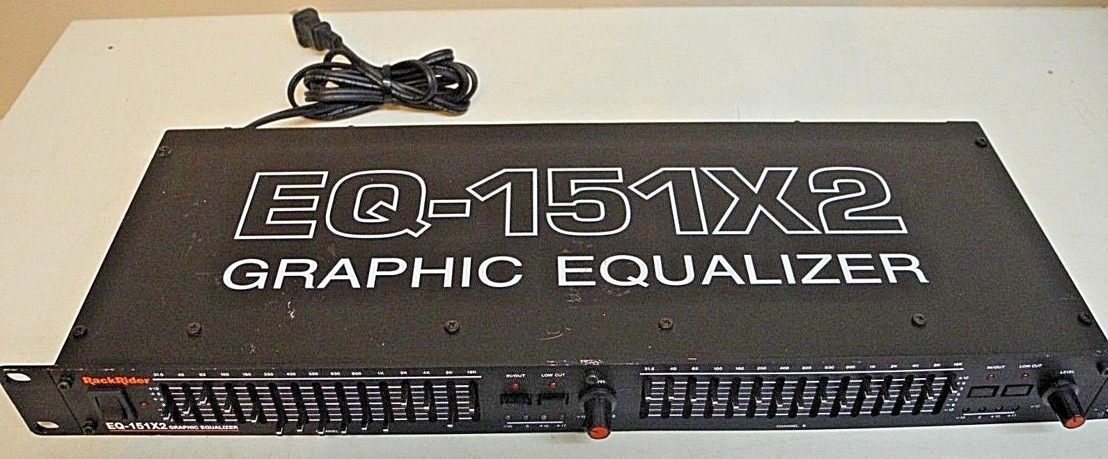 Genuine RackRider EQ-151X2 Dual 15 Band Graphic Equalizer
