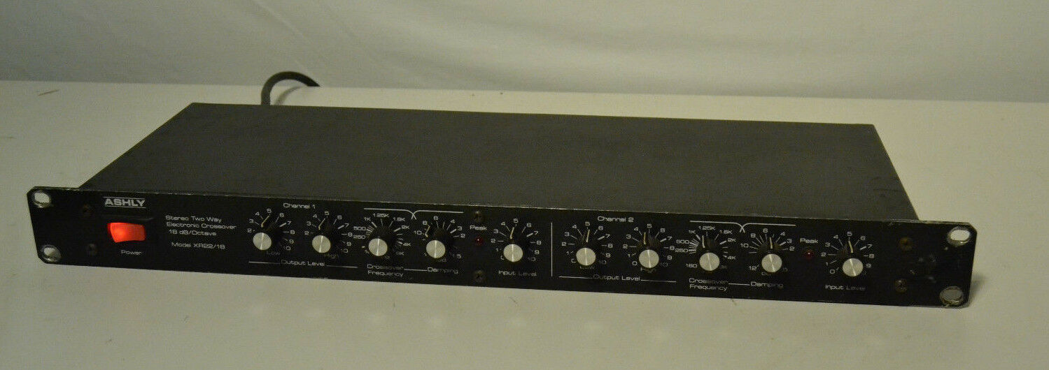 Ashly XR22/18 Stereo Two-Way Electronic Active Crossover 18dB per Octave