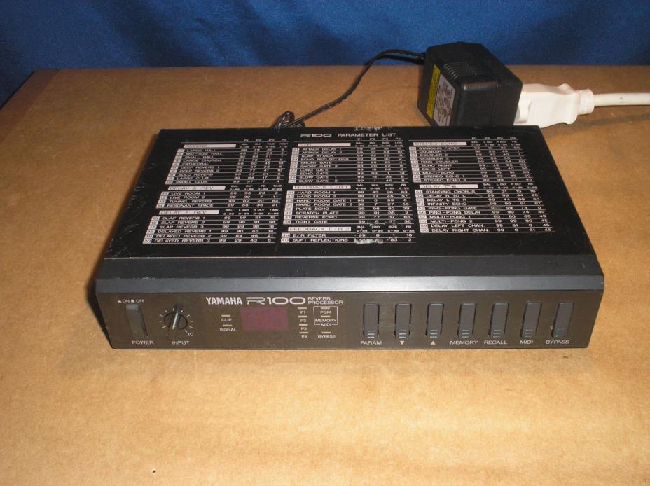 Yamaha R100 Reverberator Reverb Effects Processor Rack Gear R 100