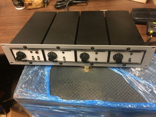 Vintage '70s Shure Voicegate M625/AM quad rack unit master +3 slaves voice gate