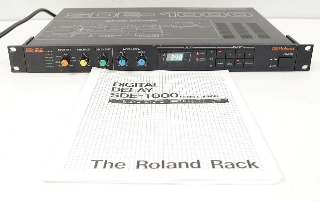 Roland SDE-1000 Digital Delay SDE1000 w/Manual - AS IS - PLEASE READ