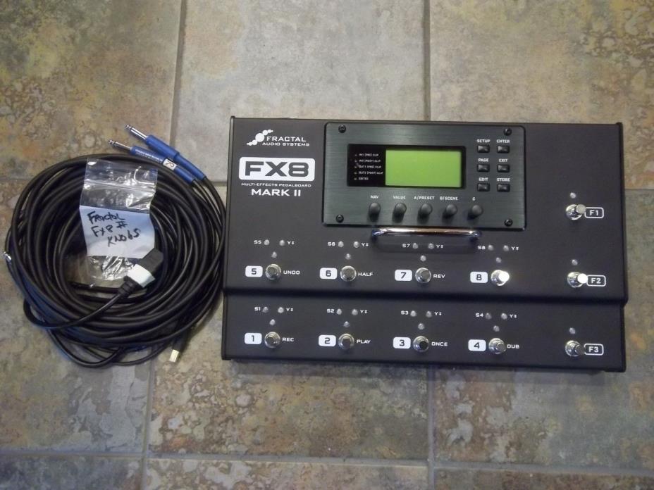 Fractal Audio Systems FX8 Mark II Multi Effects Pedal Board w/ Cables