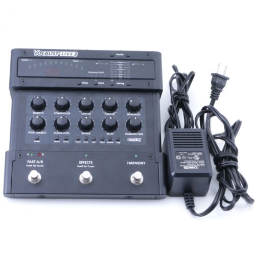 Digitech Vocalist Live 3 Vocal Effects Pedal & Power Supply P-07305
