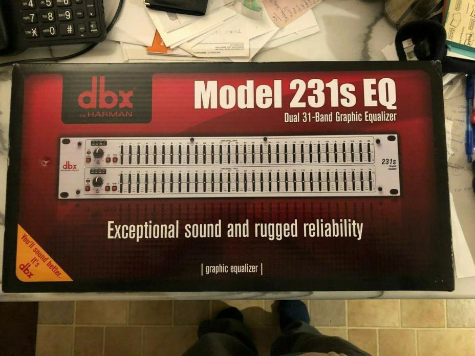 BRAND NEW DBX 231s Dual Channel 31-band Equalizer XLR & TRS Inputs & Outputs