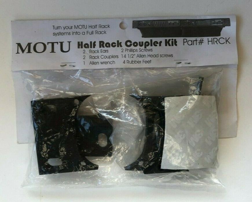 Motu Half Rack Coupler Kit. Rack ears and couplers for Motu half rack systems.
