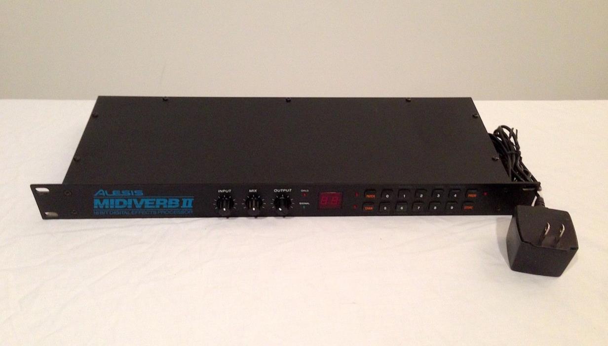 Alesis Midiverb II 16 Bit Digital Effects Processor with Power Supply
