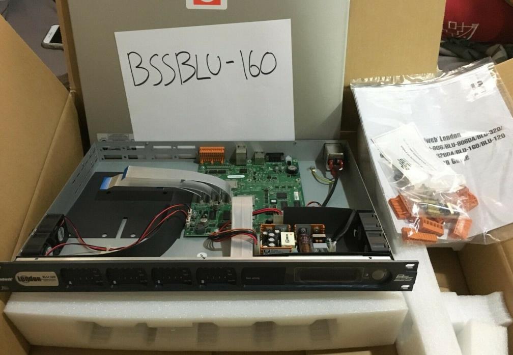 BSS Soundweb London BLU-160 Signal Processor with 4 analog output cards