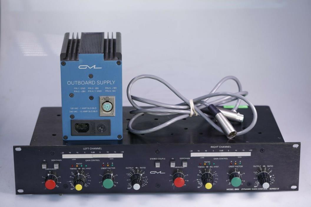 GML Model 8900 Series III Gain Control Compressor w/ Power Supply