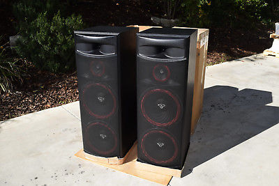 New COND Cerwin-Vega Speakers Qty 2 XLS 215 Tower 500w , XLS-6C, Qty 2 SL-8 GUAR
