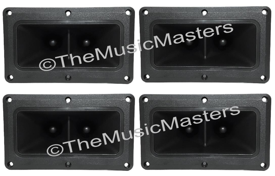 (4) Flush Mount 4 x 6 inch Dual Super Horn TWEETERS Speakers Car Home Pro Audio