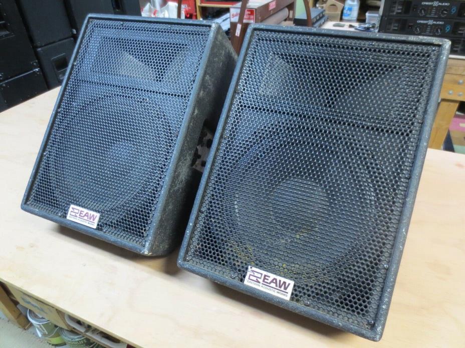 (2) EAW SM122H Wedge Monitor Speakers