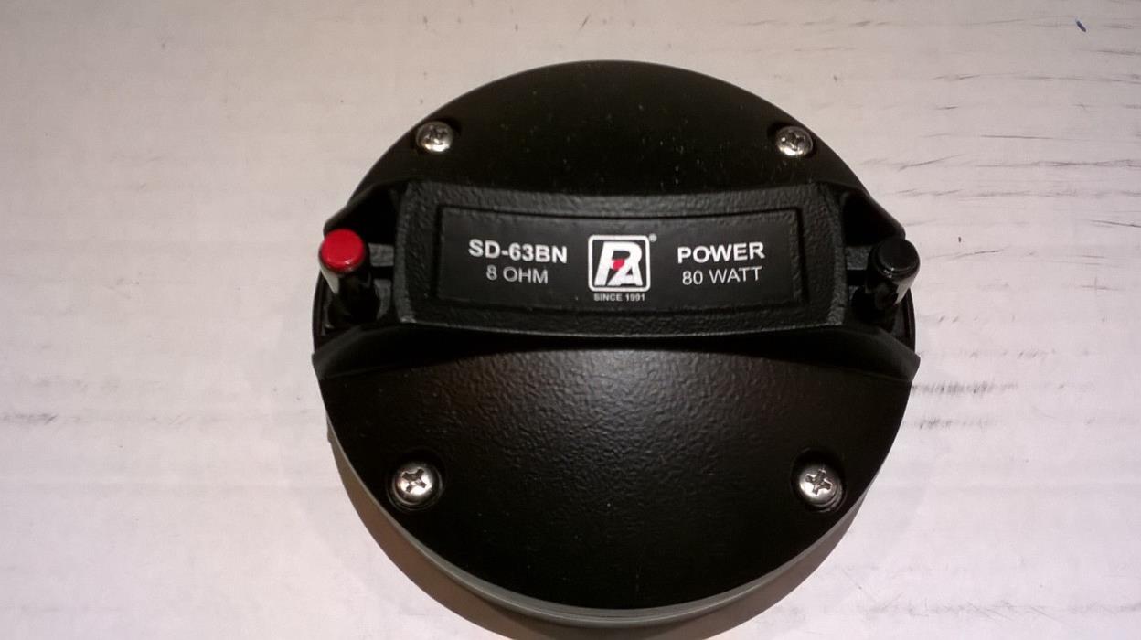 P Audio High Frequency Compression Driver  SD-63BN 8 ohms 1