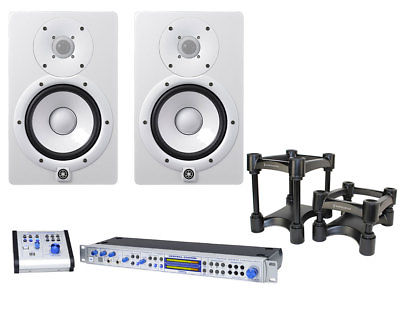 2x Yamaha HS7 White Studio Monitor +PreSonus Central Station PLUS +IsoAcoustics