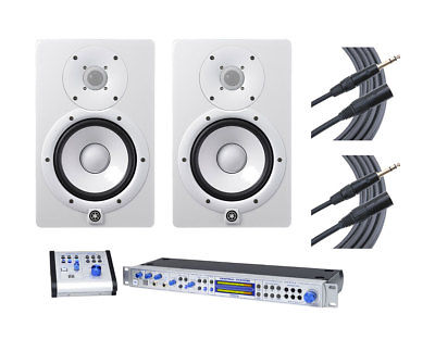 2x Yamaha HS7 White Studio Monitor +PreSonus Central Station PLUS +Mogami Cables