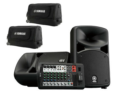 Yamaha STAGEPAS 600 BT Bluetooth Active Powered PA System 600W + 2x YBSP600i