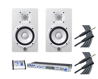 2x Yamaha HS5 White Studio Monitor +PreSonus Central Station PLUS +Mogami Cables