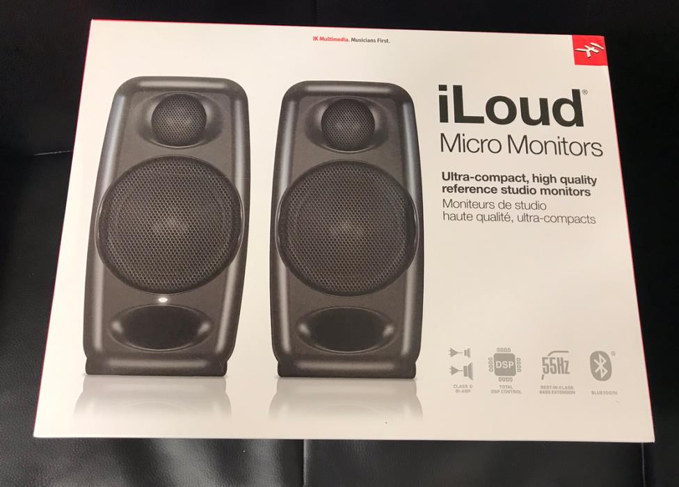 NEW IK Multimedia iLoud Micro Monitors Ultra Compact Studio speakers