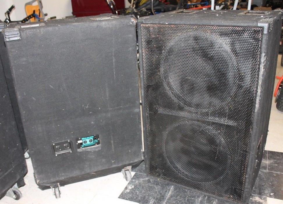 2 x Yorkville Elite SW-1000 PA Speakers 1000 Watts