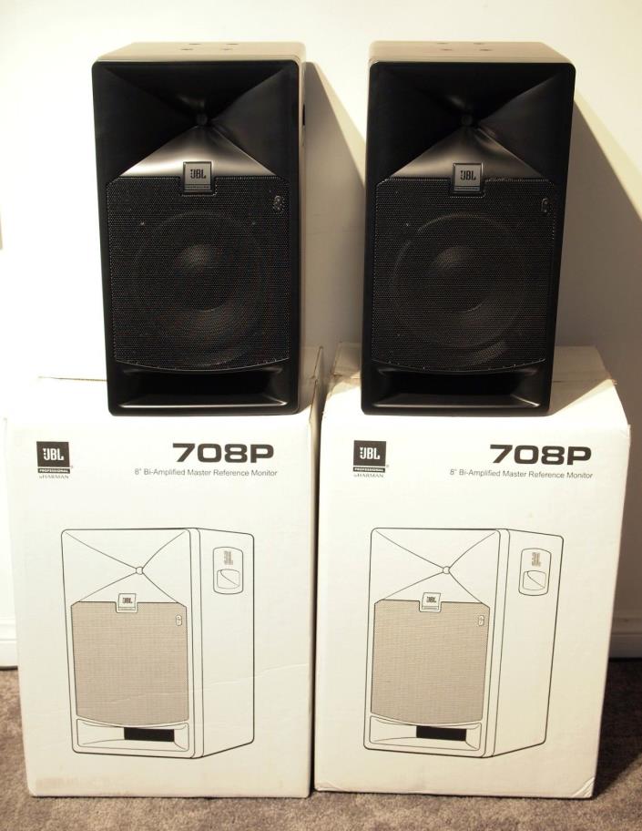 JBL 708P Powered Monitor, Active Bi-Amplified, 500 watts, Amazing accurate sound