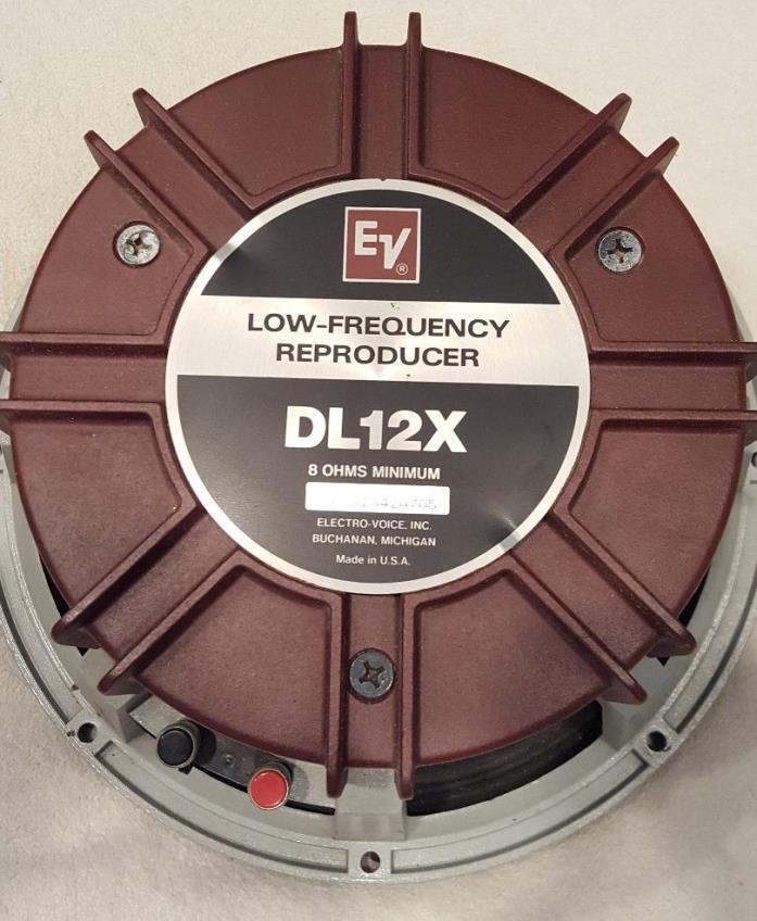 ELECTRO VOICE EV - DL12X Cast Aluminum Frame 8 OHM SPEAKER (Matched Pair)