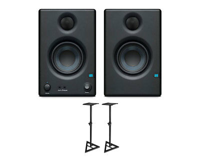 PreSonus Eris E3.5 (Pair) Active Studio Monitor Powered Speaker + Stands