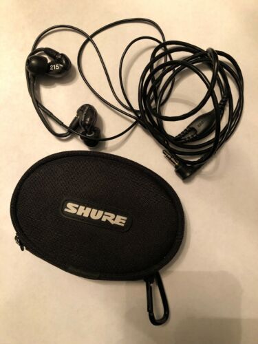 Shure SE215 In Ear Monitors With Carrying Pouch - Used - Working