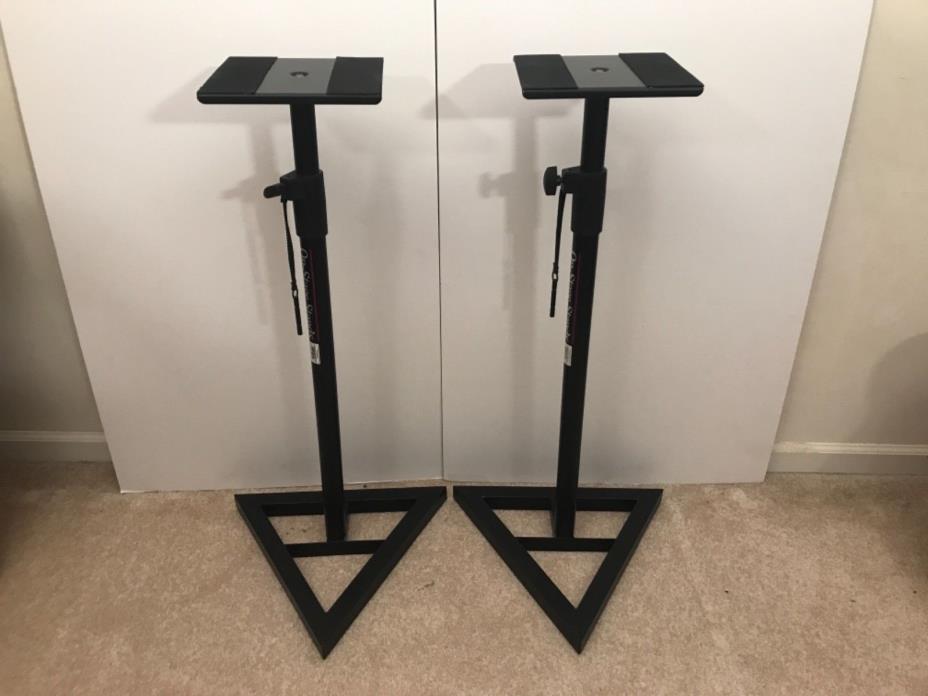 On Stage Monitor Stands. Height Adjustable. Arc Welded Steel.